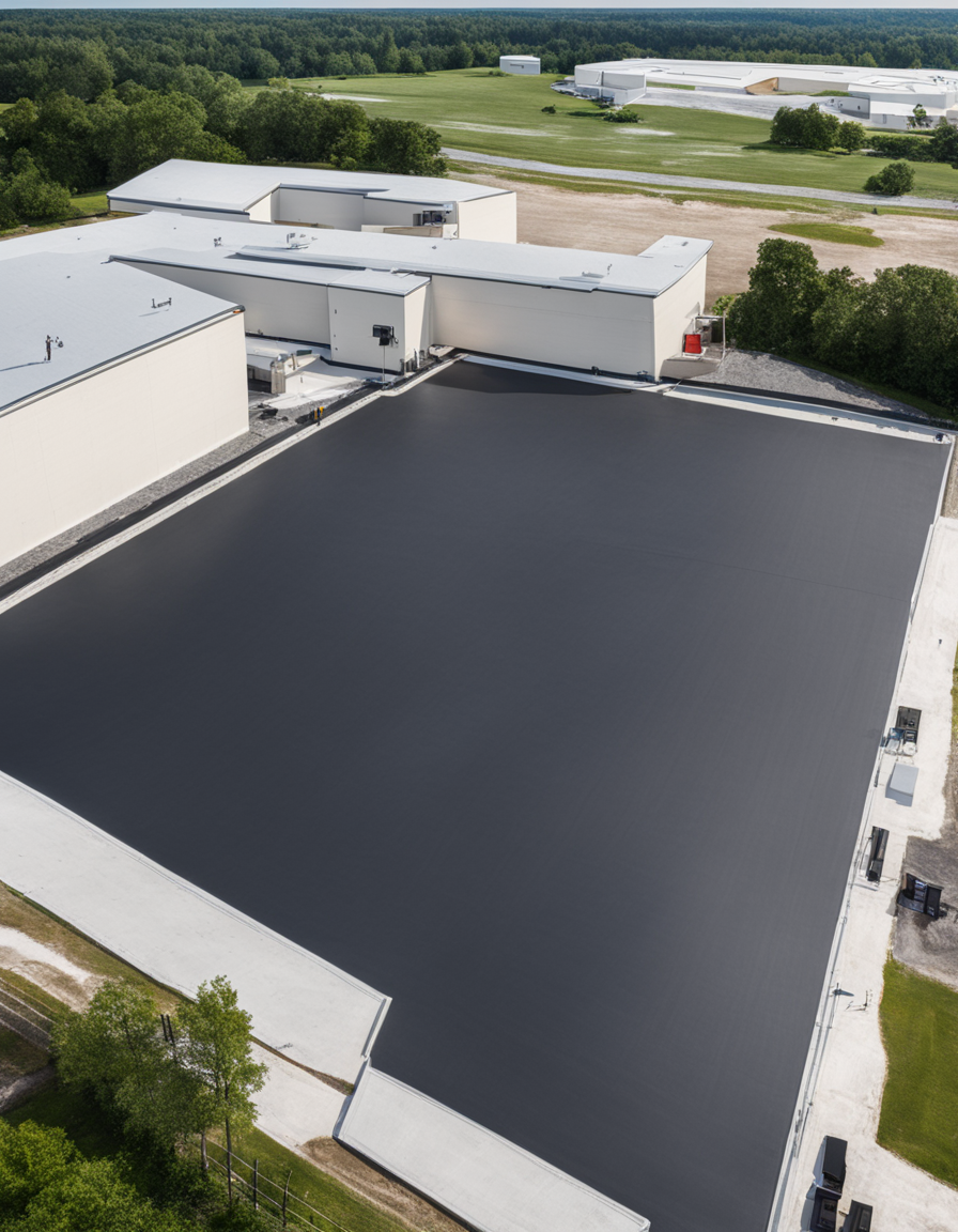 roof with an EPDM roofing system